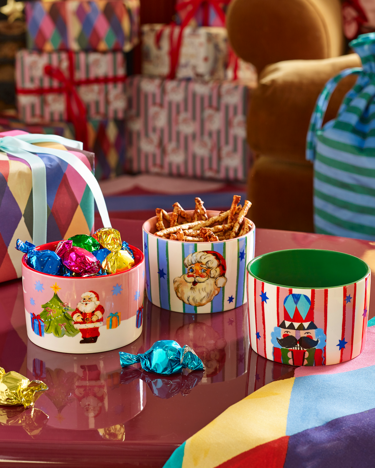 Merry Icons Nibble Bowls - Set Of 3