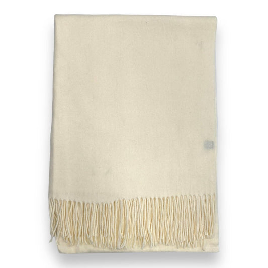 Cashmere Blend with Tassels - Off White