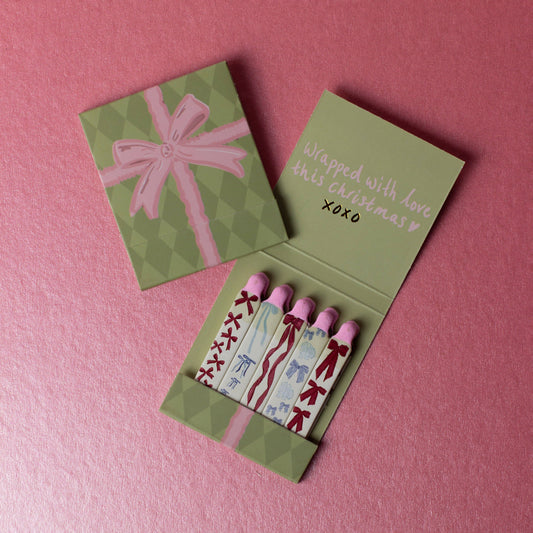 Wrapped with Love Bow Matchbook