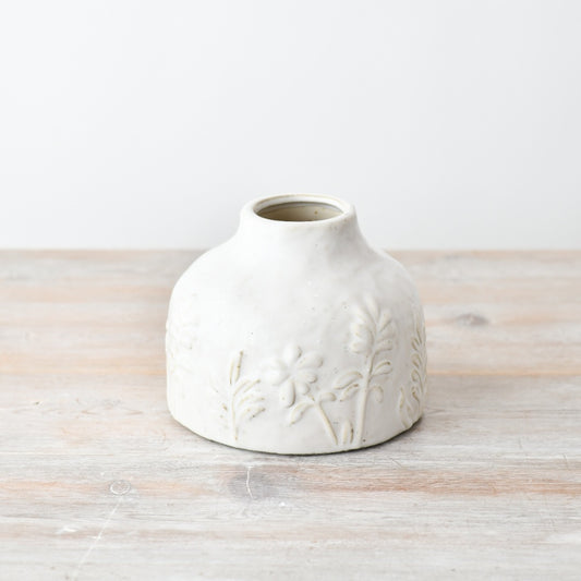 Pippa Flower Embossed Vase