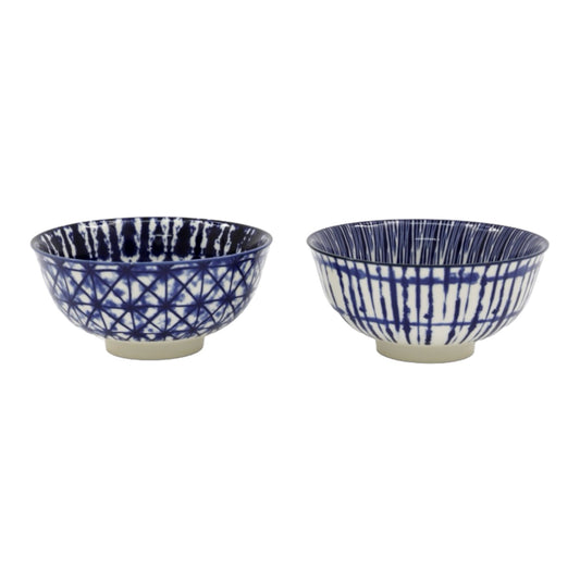 Blue Patterned Dish 12cm