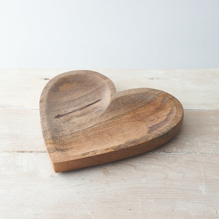 Wooden Heart Dish - 3 sizes
