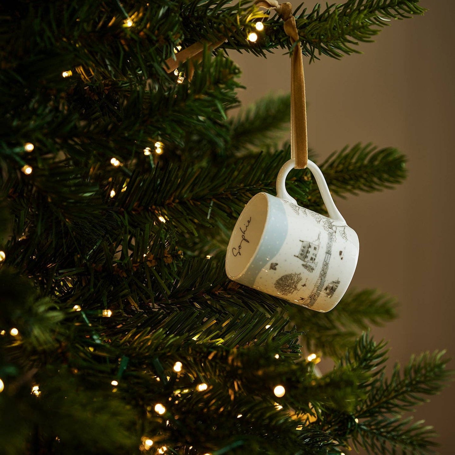 Snowy Cottage Mini Mug Bauble