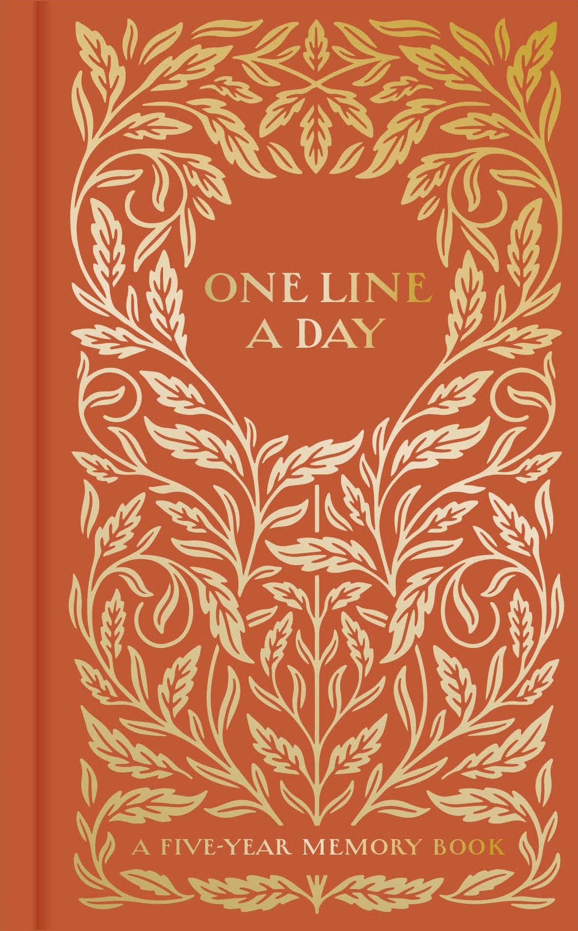 Gilded One Line a Day - A Five-Year Memory Book (Diary or Journal)