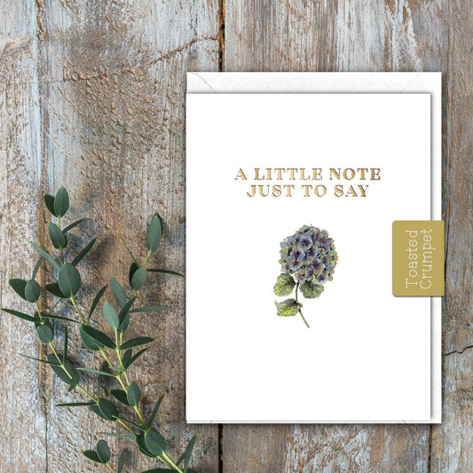 A Little Note Just to Say Card