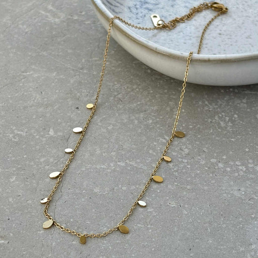 Tarnish Resistant Teardrop Necklace. FB02