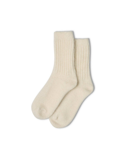 Soft Angora Sock | Ivory