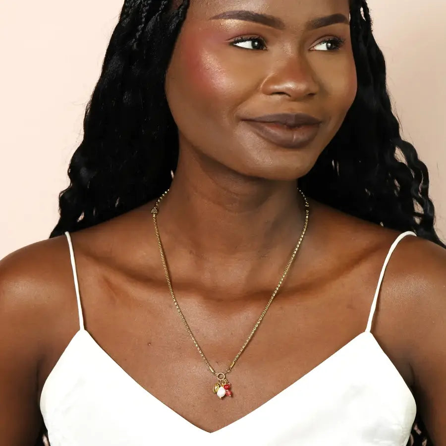 Clover & Barrel Charm Necklace