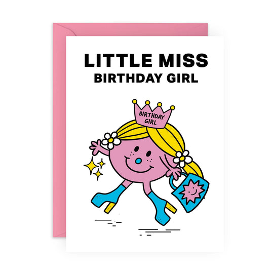 LITTLE MISS BIRTHDAY GIRL Birthday Card