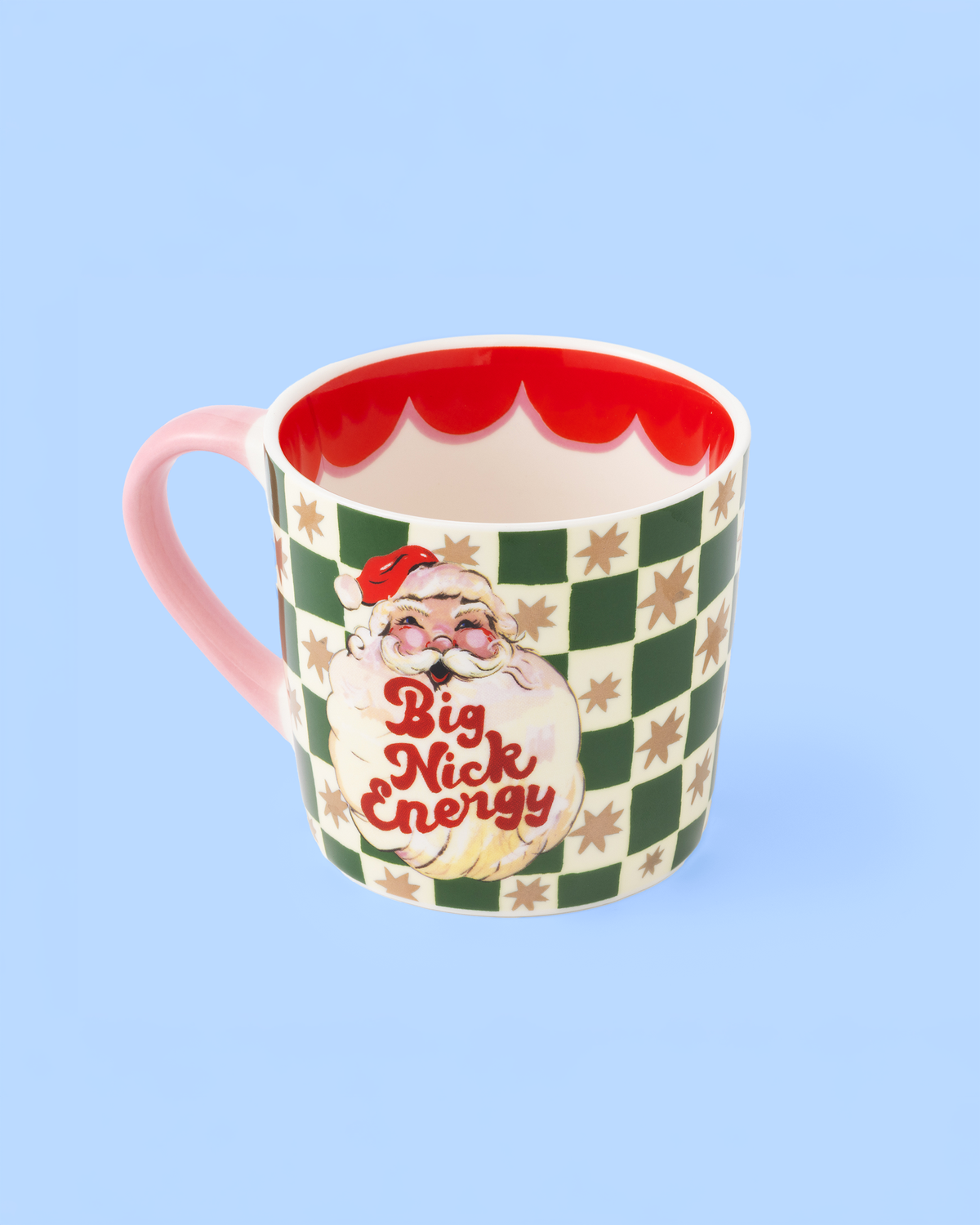 Big Nick Energy Checkerboard Mug