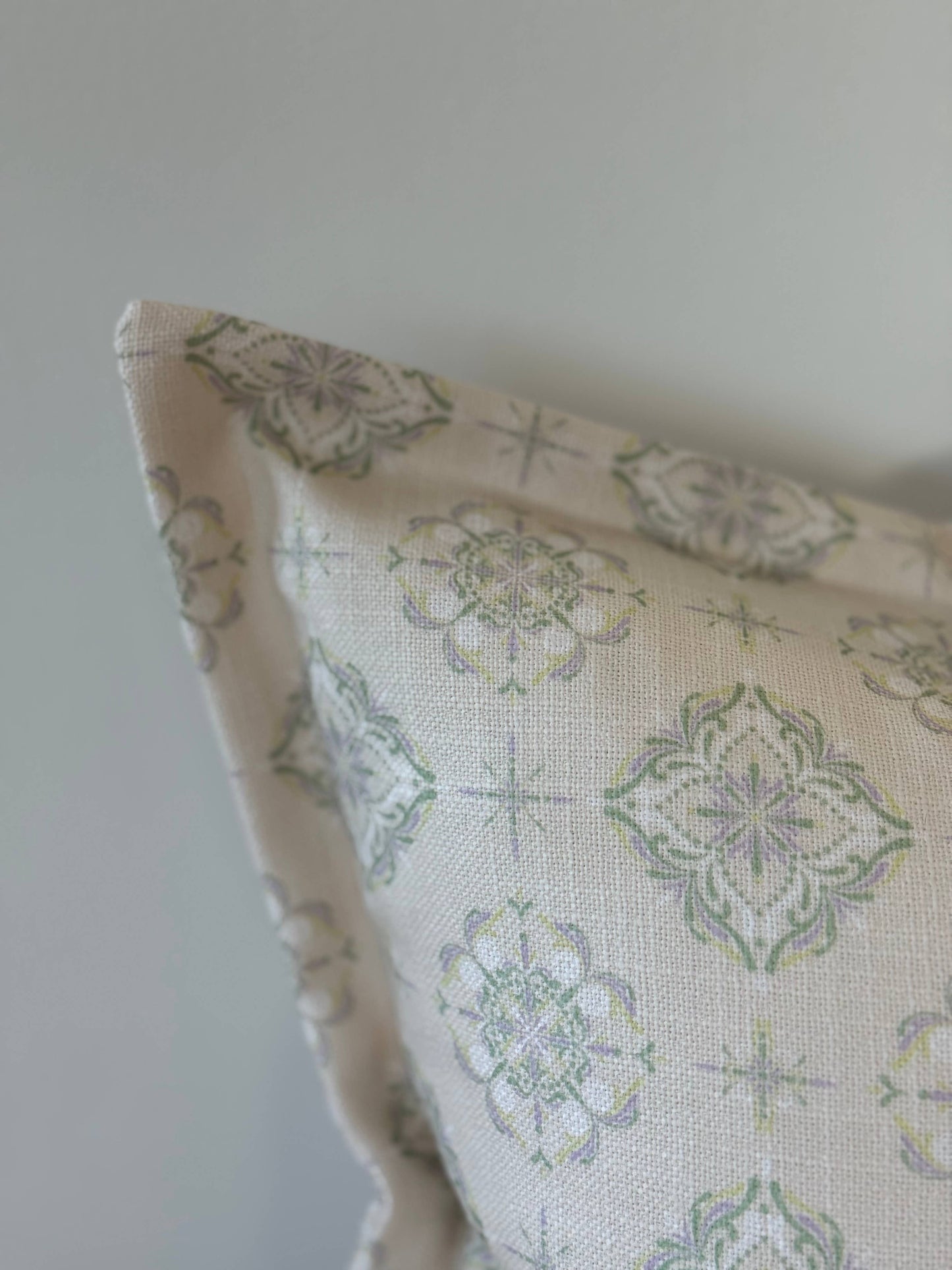 Orla Sage Print Flanged Edge Cushion 45x45cm