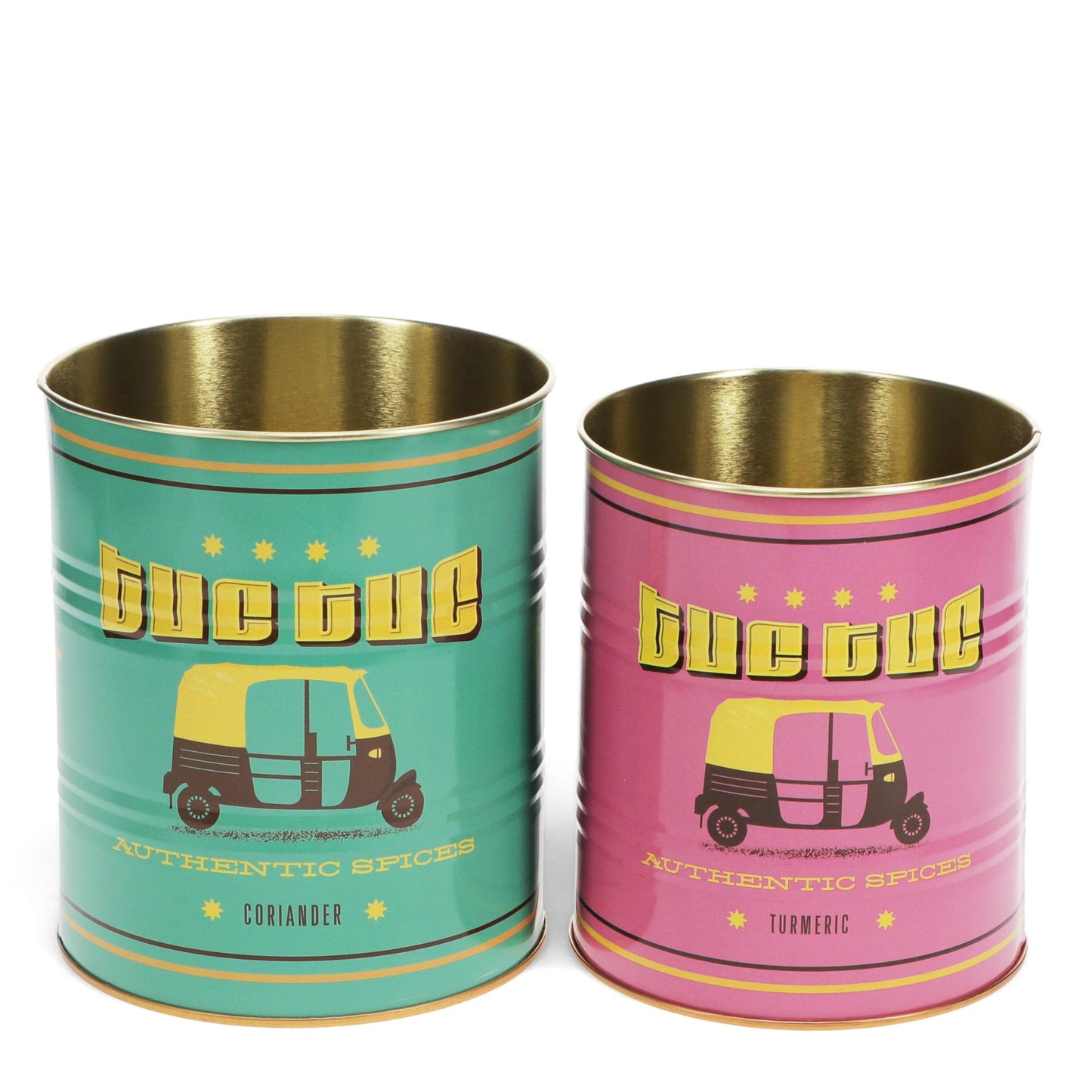 Tuc-tuc storage tins - set of 2