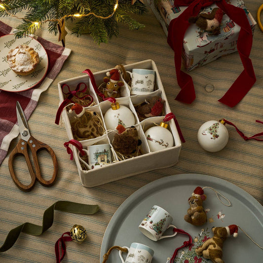 Father Christmas China Bauble