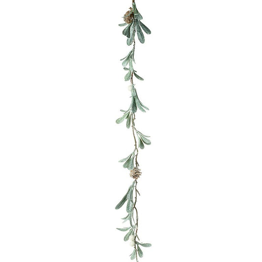 Mistletoe Pale Green Leaf Garland