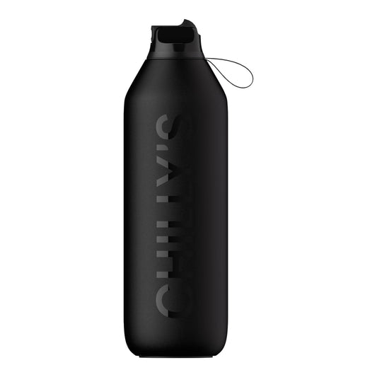 Chilly’s Bottle 1L - Series 2 Flip Bottle Abyss Black
