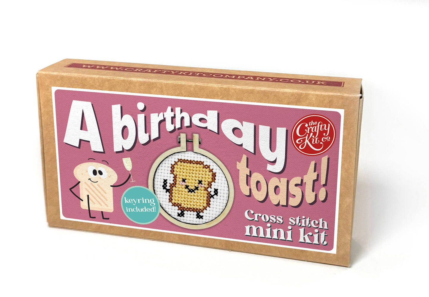 A Birthday Toast! Mini Matchbox Cross Stitch Kit