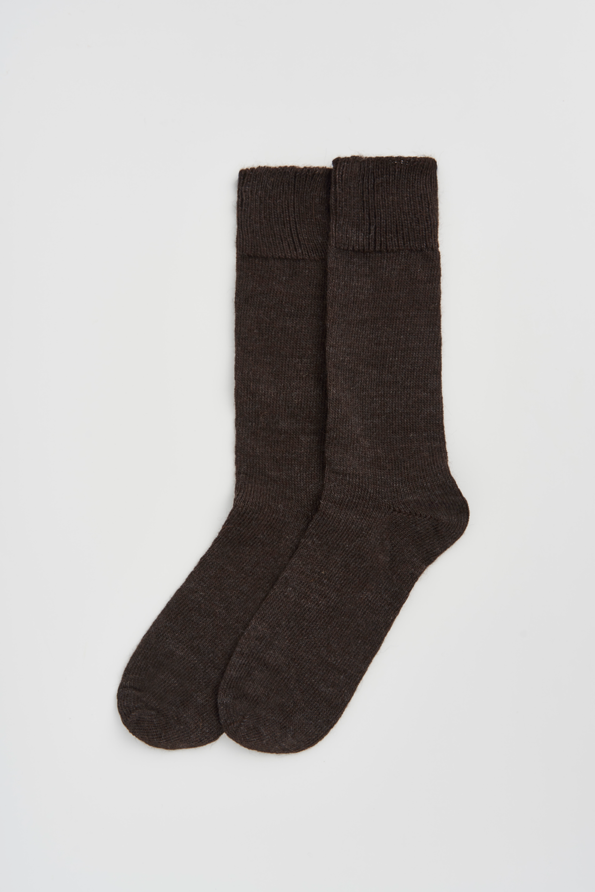 Bitter Chocolate Brown Alpaca Socks - UK 8-10