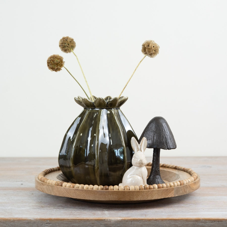 Green Seed Poppy Vase - 2 sizes