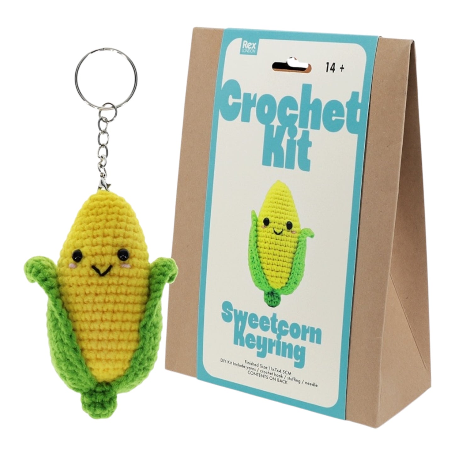 Crochet Sweetcorn Keyring Kit