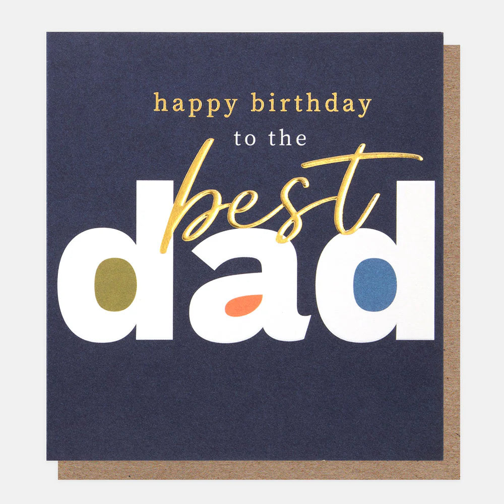 Bold Text Birthday Card For Dad