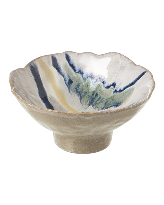 White & Blue Porcelain Bowl