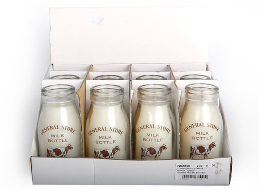 Milk Bottle Candles