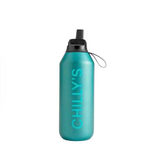 Chilly’s Bottle 500ml - Series 2 Flip Bottle Metallic Atlantis
