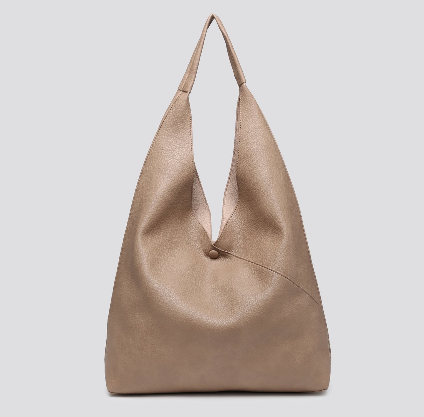 Faux Leather Slouchy Bag in a Bag