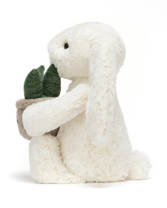 Jellycat Cream Bunny With Plant
