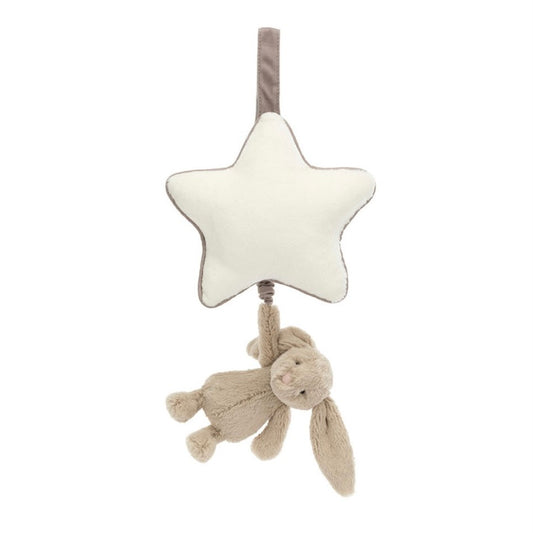 Jellycat Bashful Beige Bunny Star Musical Pull