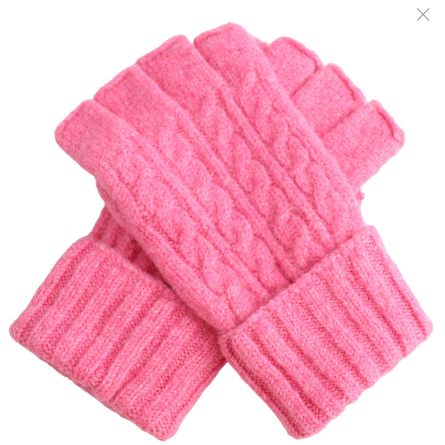 Cable Knit Fingerless Gloves - colours