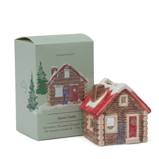 Alpine Chalet Style Incense & Tealight Holder