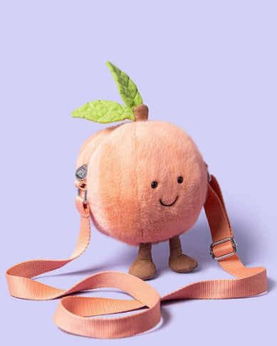 Jellycat Amuseables Peach Shoulder Bag
