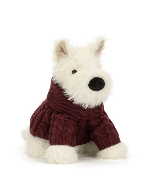 Jellycat Munro Scottie Dog Winter Jumper