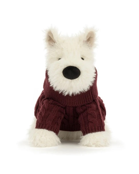 Jellycat Munro Scottie Dog Winter Jumper