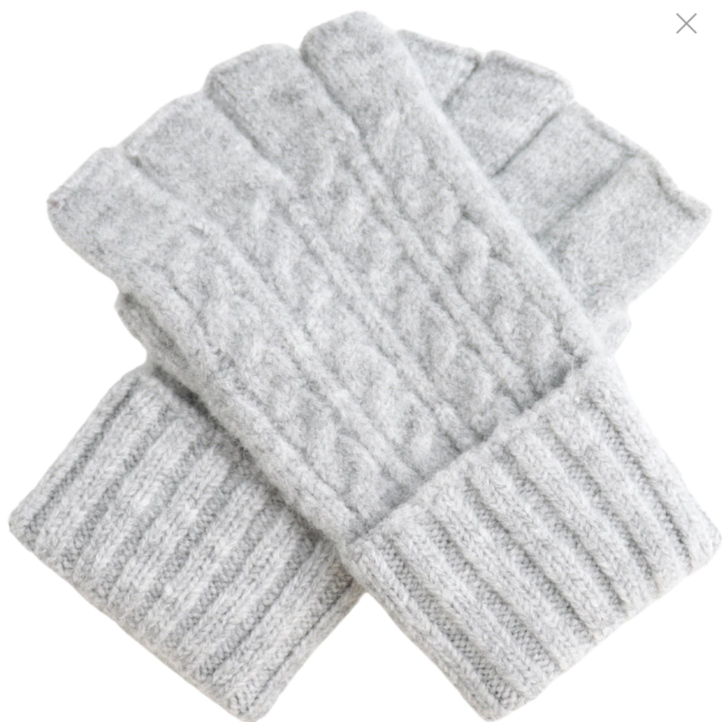 Cable Knit Fingerless Gloves - colours