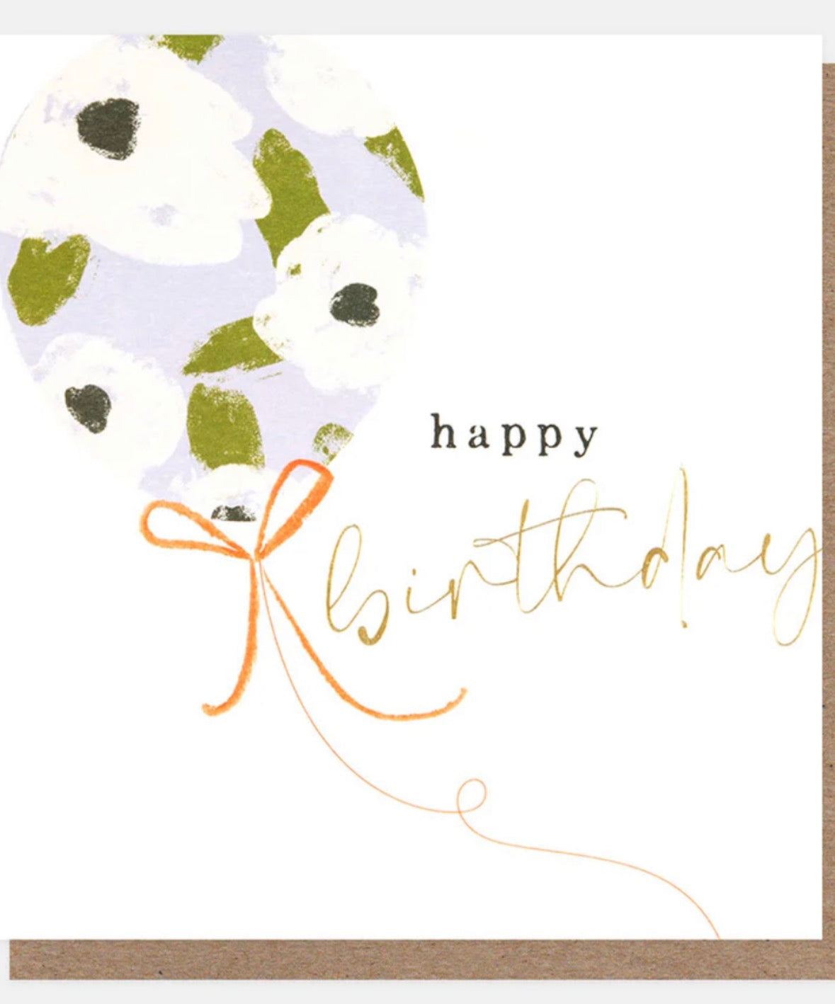 Floral Balloon Birthday Card