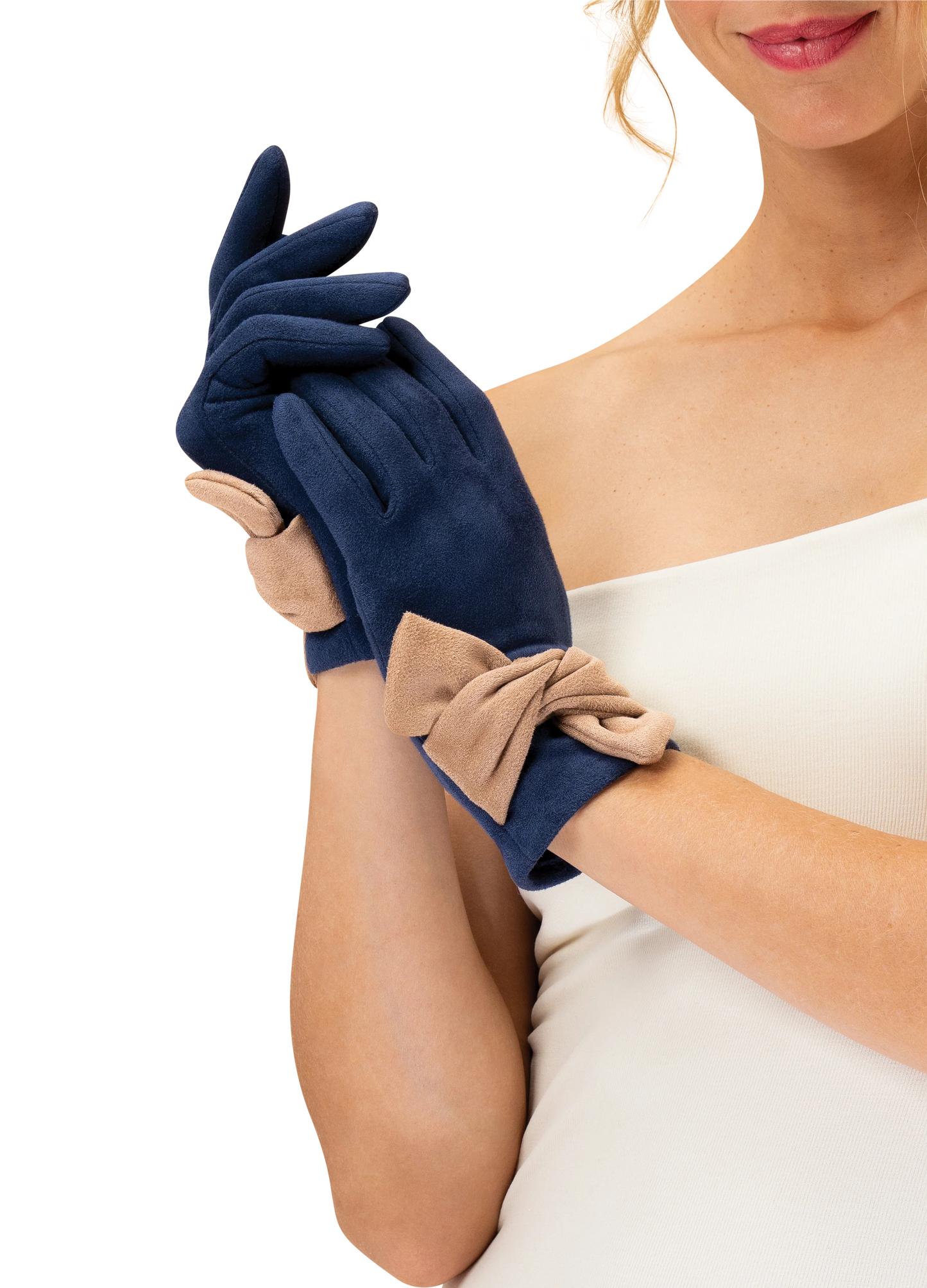 Navy Henrietta Gloves