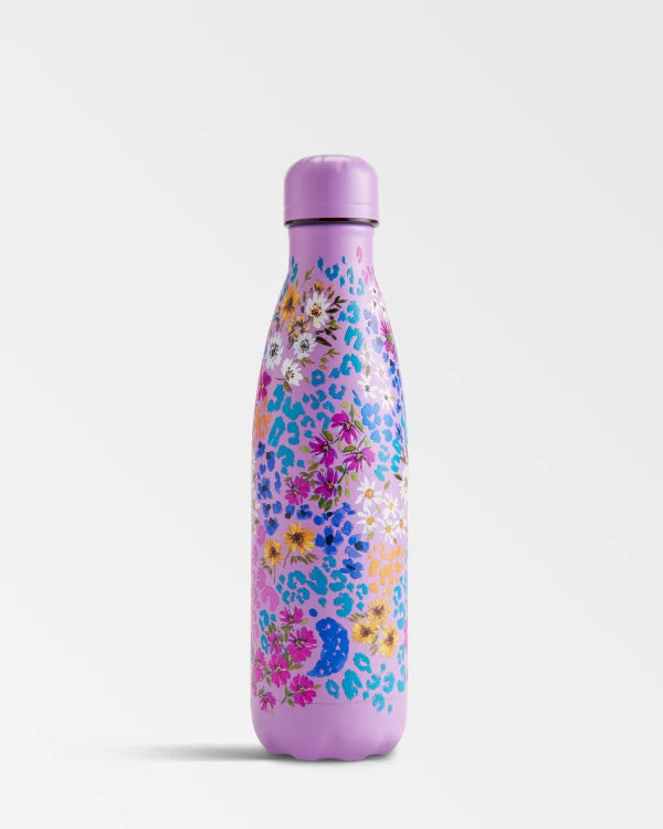 Chilly's Reusable Water Bottle 500ml, Leopard Blossom