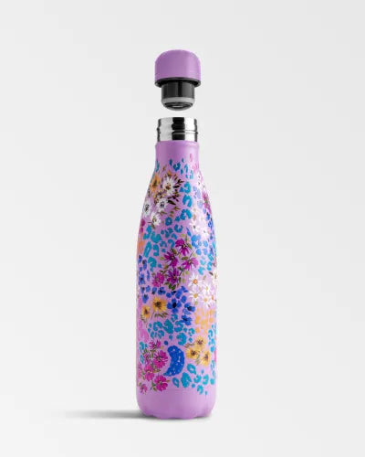 Chilly's Reusable Water Bottle 500ml, Leopard Blossom