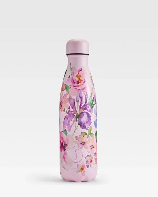 Chilly's Reusable Water Bottle 500ml, Sorbet Petals