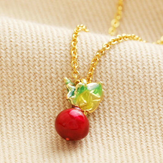 Radish Gold Pendant Necklace