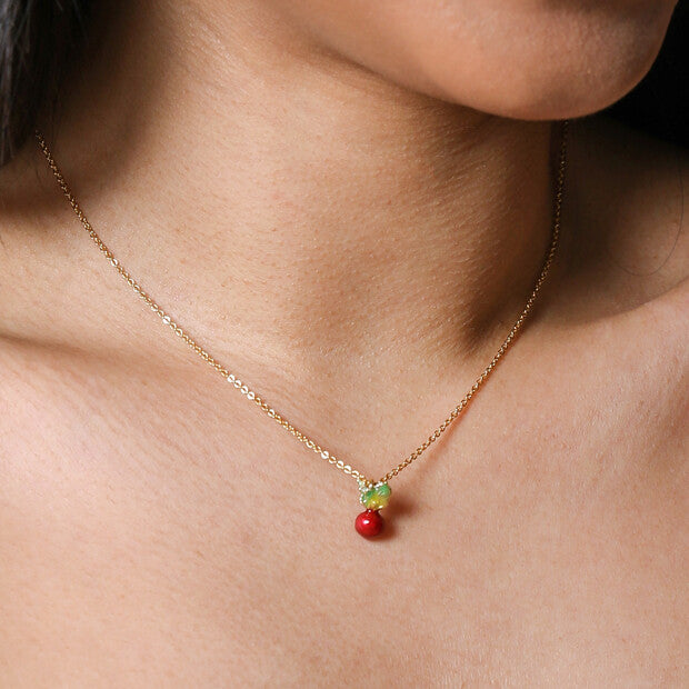 Radish Gold Pendant Necklace