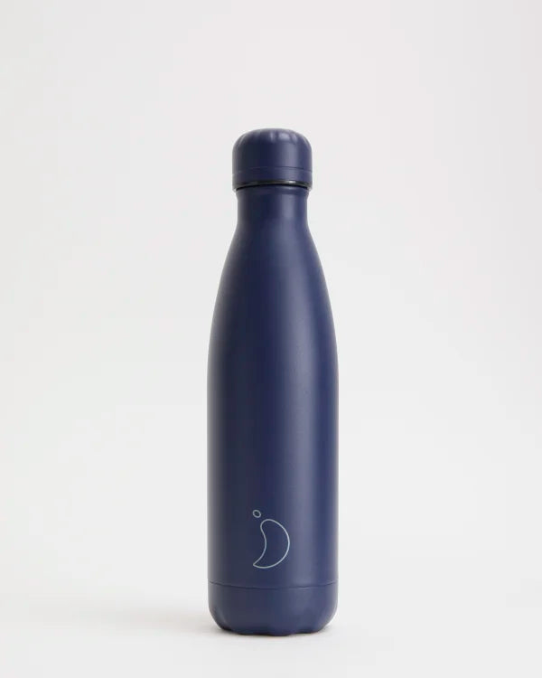Chilly's Reusable Water Bottle 500ml, All Navy