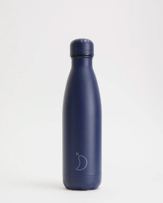 Chilly's Reusable Water Bottle 500ml, All Navy
