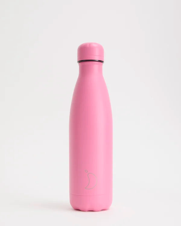 Chilly's Reusable Water Bottle 500ml, All Pink