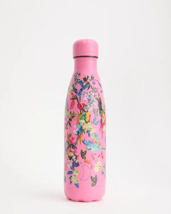 Chilly's Reusable Water Bottle 500ml, Macaw Madness