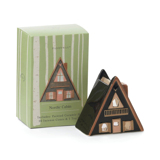 Nordic Cabin Incense & Tealight Holder