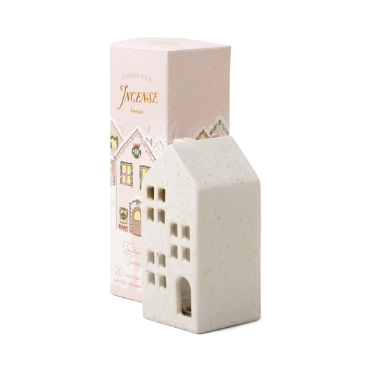 White Townhouse Incense Holder