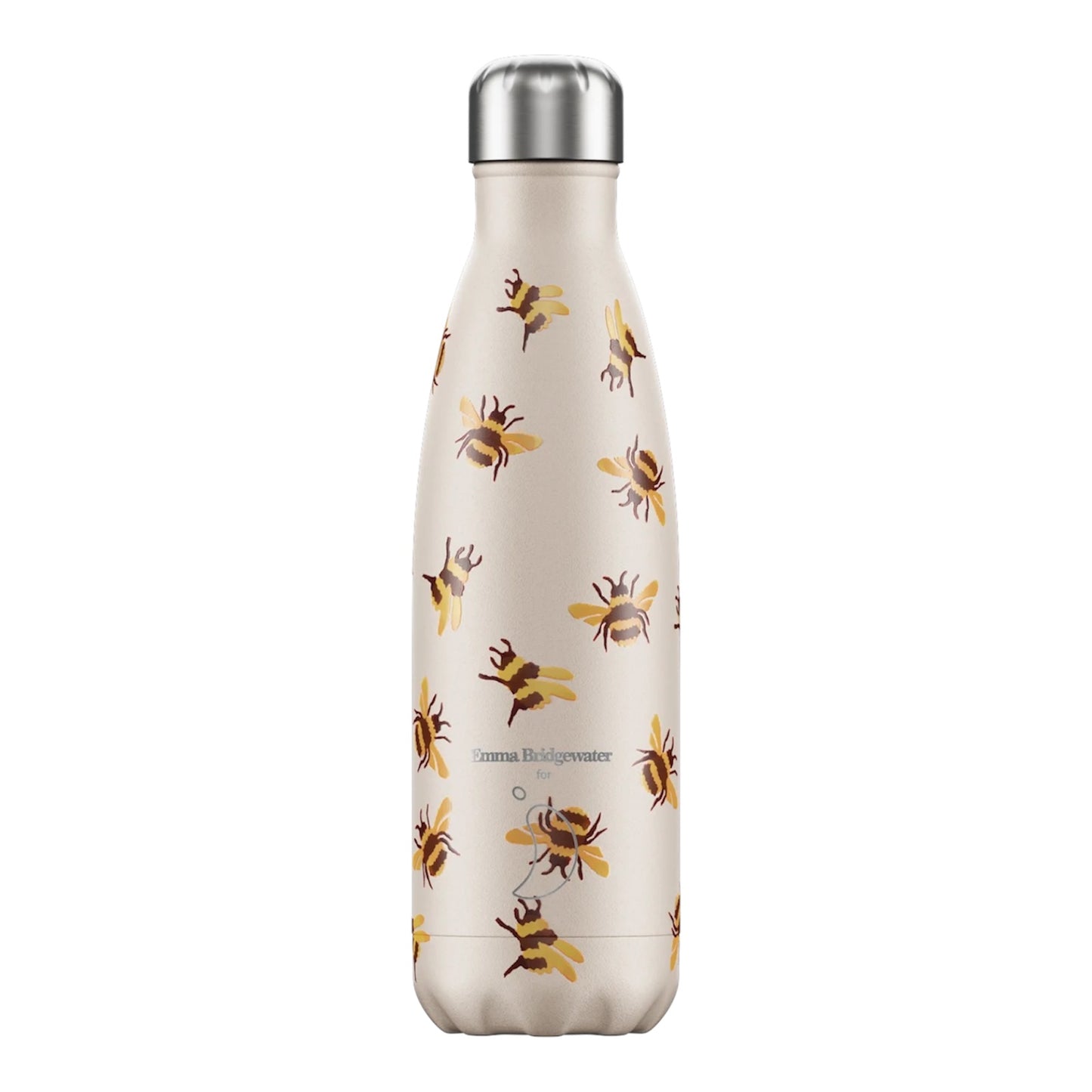 Chilly's Reusable Water Bottle 500ml, Emma Bridgewater Bumblebee